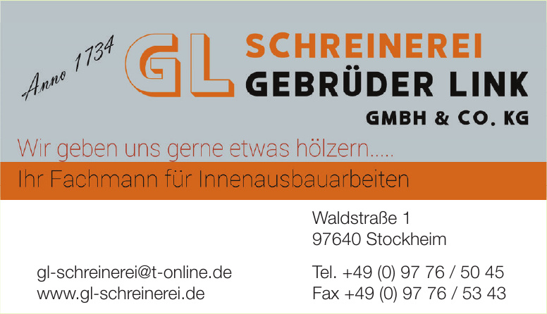 GL Schreinerei Gebrüder Link GmbH & Co. KG