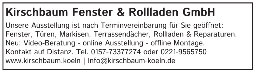 Kirschbaum Fenster & Rollladen GmbH Kirschbaum Fenster & Rollladen GmbH