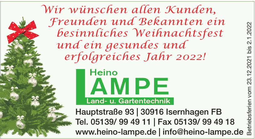 Heino Lampe Land- u. Gartentechnik