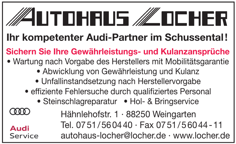 Autohaus Locher GmbH & Co. KG Autohaus Locher GmbH & Co. KG
