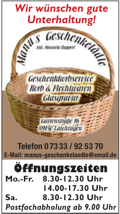 Manu´s Geschenklädle Manu´s Geschenklädle