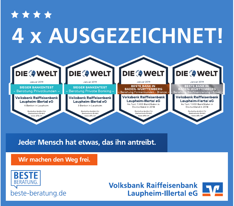 Volksbank Raiffeisenbank Laupheim-Illertal eG Volksbank Raiffeisenbank Laupheim-Illertal eG