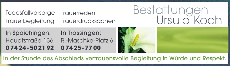 Bestattungen Ursula Koch Bestattungen Ursula Koch