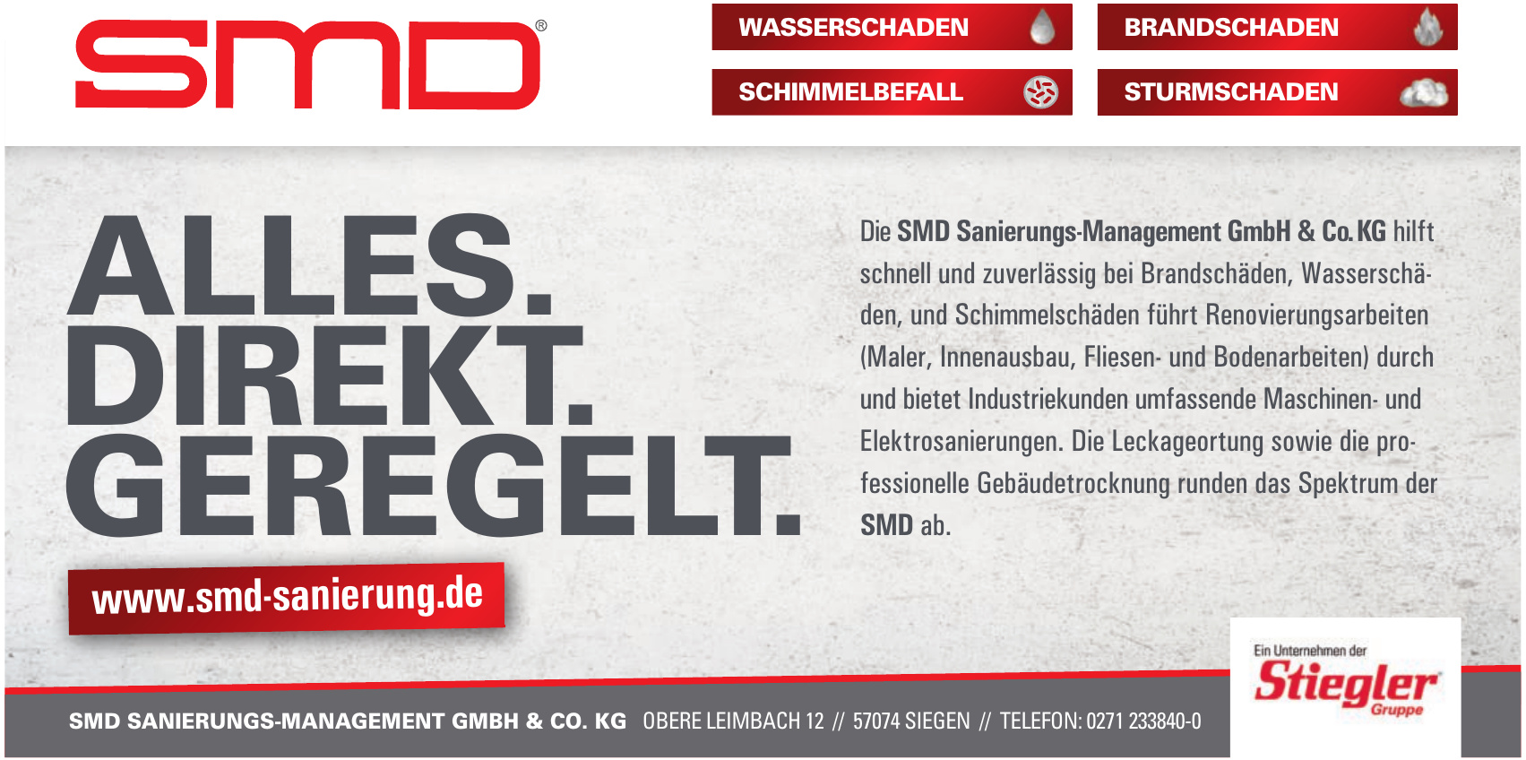 Die SMD Sanierungs-Management GmbH & Co. KG Die SMD Sanierungs-Management GmbH & Co. KG