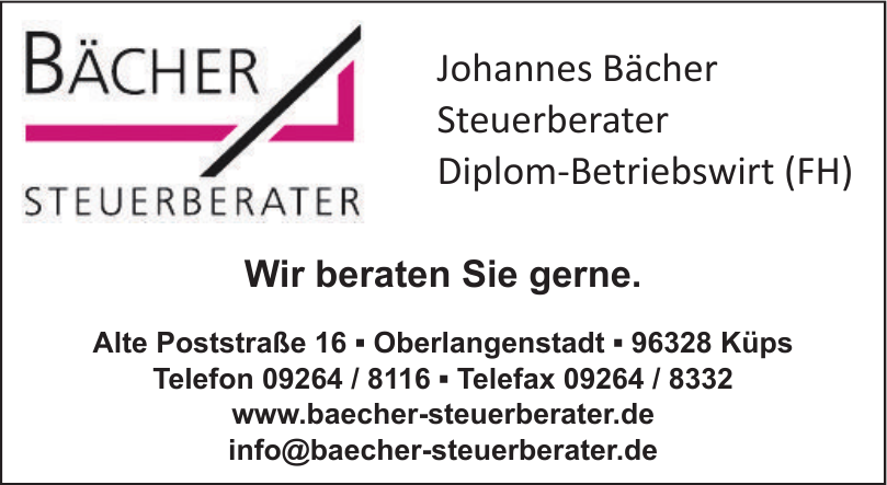 Johannes Bächer Steuerberater Johannes Bächer Steuerberater
