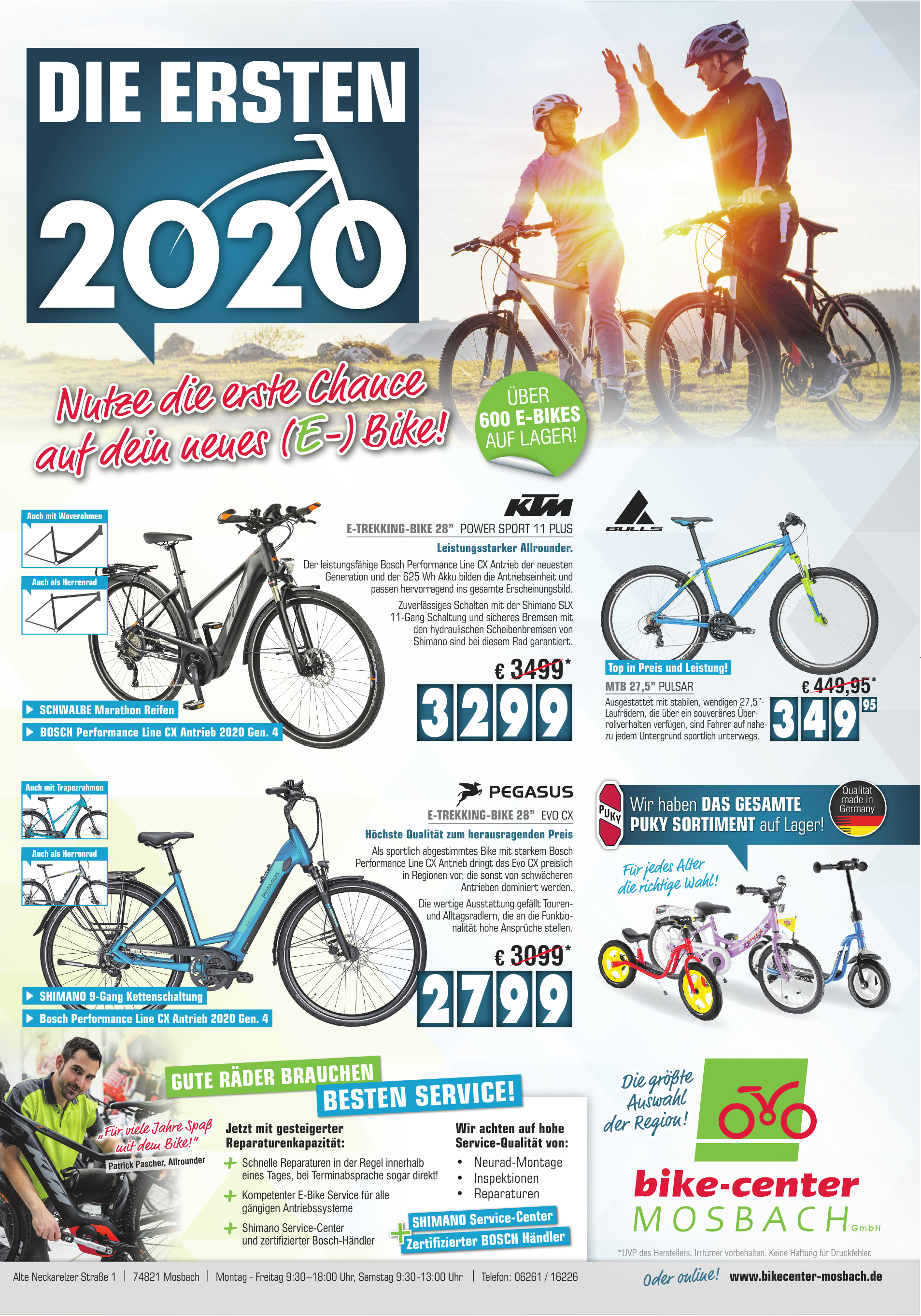 BikeCenter Mosbach Große Auswahl an Fahrrädern & EBikes