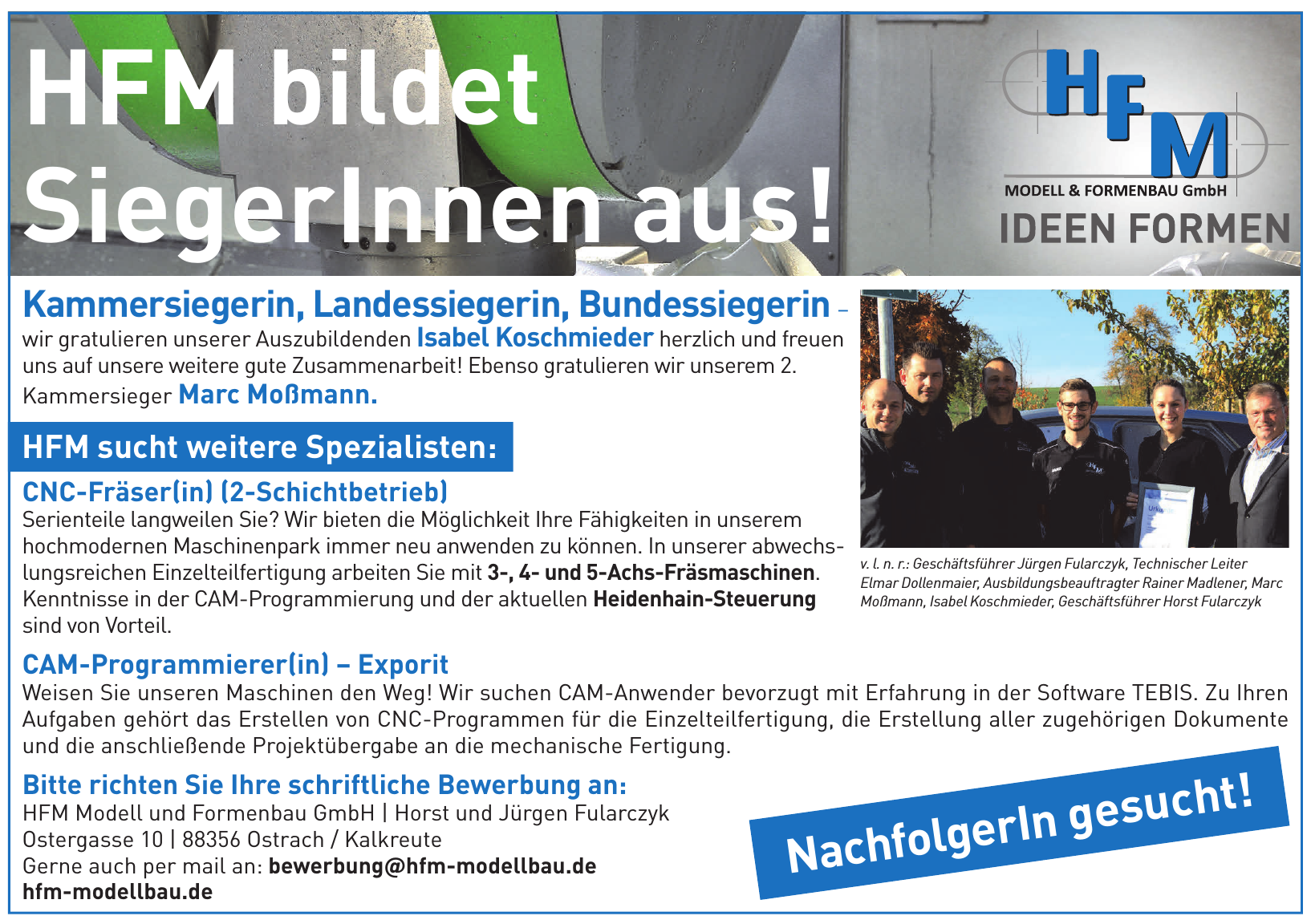HFM Modell- und Formenbau GmbH HFM Modell- und Formenbau GmbH