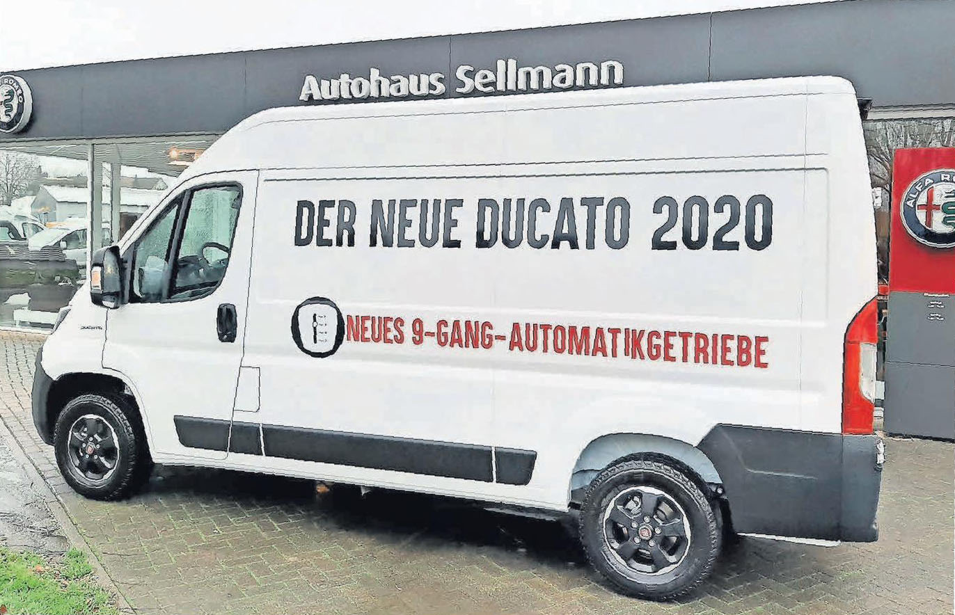 Der neue Fiat Ducato 2020 ist beim Autohaus Sellmann bereits zu besichtigen. Der neue Fiat Ducato 2020 ist beim Autohaus Sellmann bereits zu besichtigen.