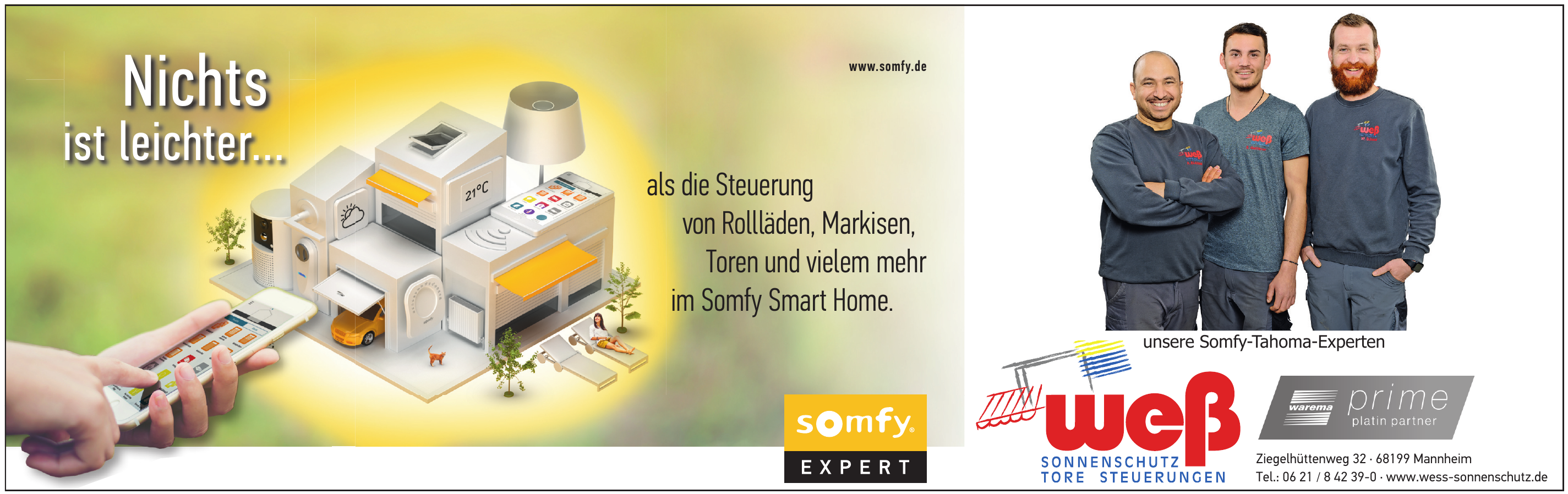 Weß - Sonnenschutz, Tore, Steuerungen Weß - Sonnenschutz, Tore, Steuerungen