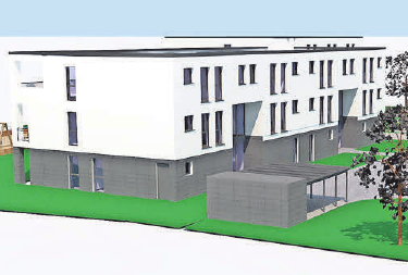 So soll der Neubau an der Prof.-Frege-Straße am Wismarer Kagenmarkt aussehen. Grafiken (3): Wobau So soll der Neubau an der Prof.-Frege-Straße am Wismarer Kagenmarkt aussehen. Grafiken (3): Wobau