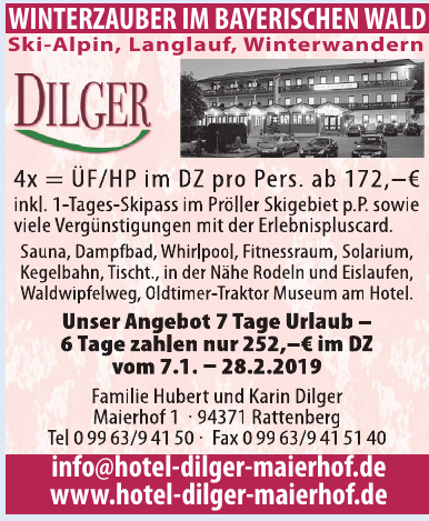 Familie Hubert und Karin Dilger Familie Hubert und Karin Dilger