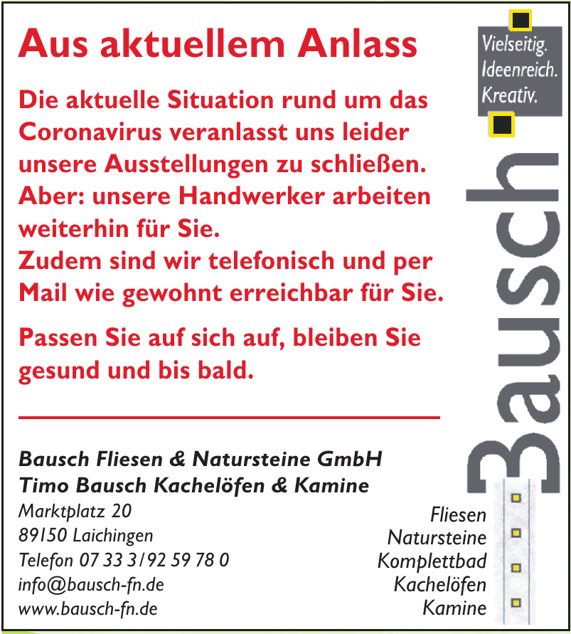 Bausch Fliesen u. Natursteine GmbH Bausch Fliesen u. Natursteine GmbH
