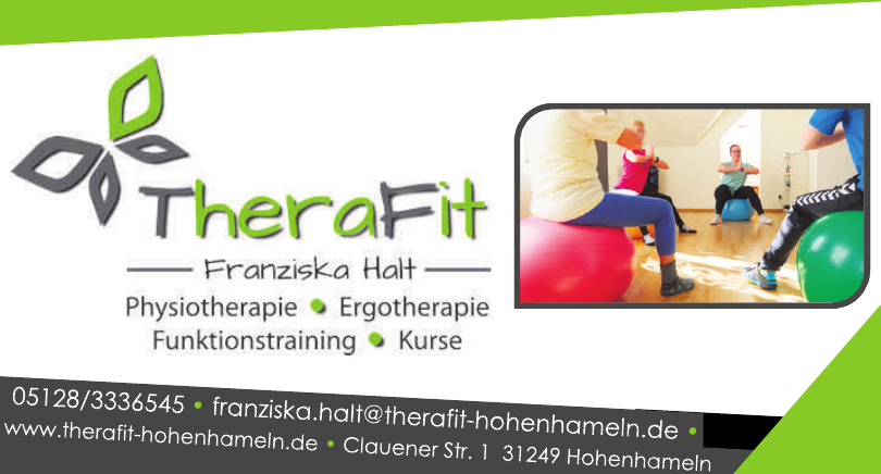TheraFit Franziska Halt Physiotherapie und Ergotherapie TheraFit Franziska Halt Physiotherapie und Ergotherapie