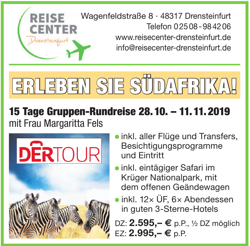 Reise Center Drensteinfurt GmbH Reise Center Drensteinfurt GmbH