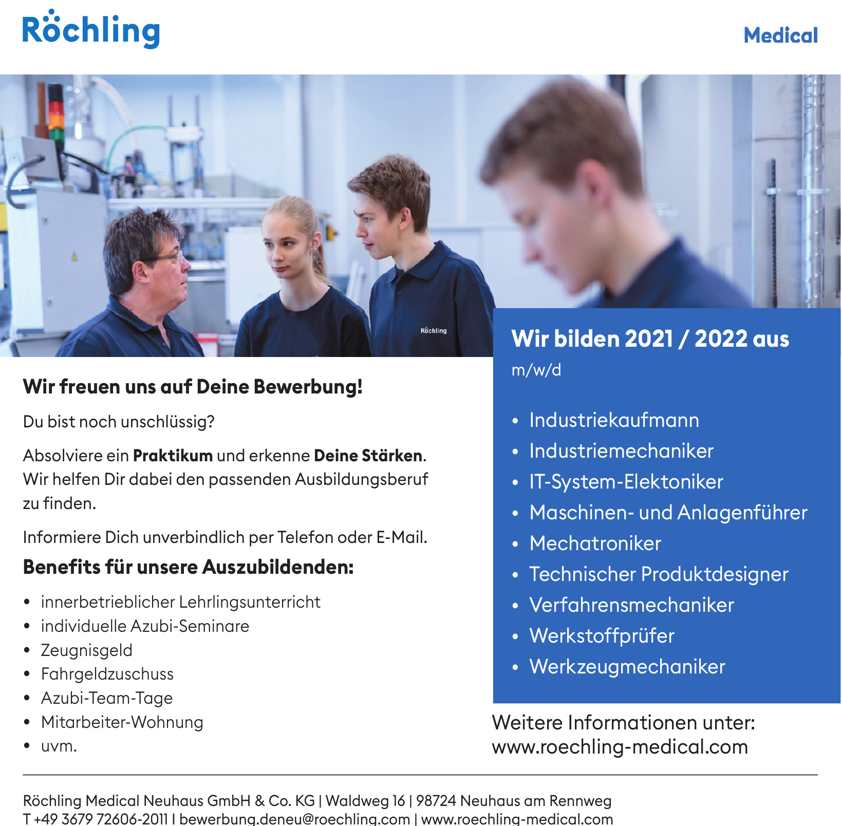 Röchling Medical Neuhaus GmbH & Co. KG Röchling Medical Neuhaus GmbH & Co. KG