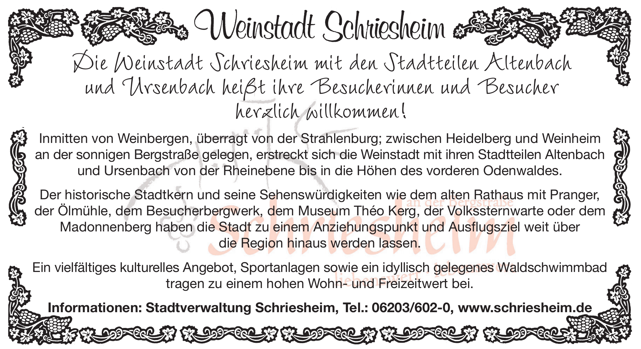 Weinstadt Schriesheim Weinstadt Schriesheim
