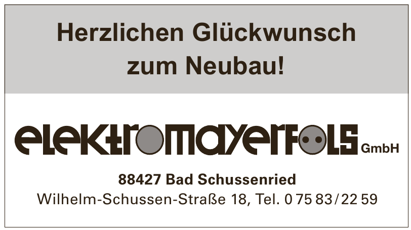 Elektro Mayerfols GmbH Elektro Mayerfols GmbH