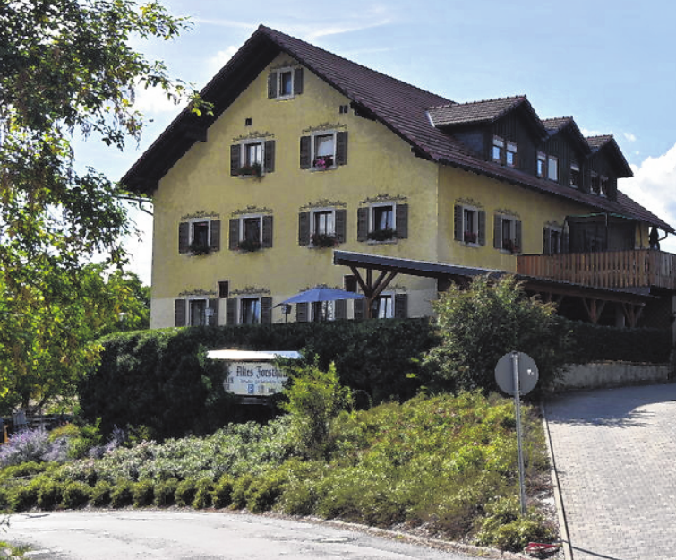 Der Gasthof „Zum Forsthaus“ war einst ein ländlicher Renaissance-Edelsitz.  