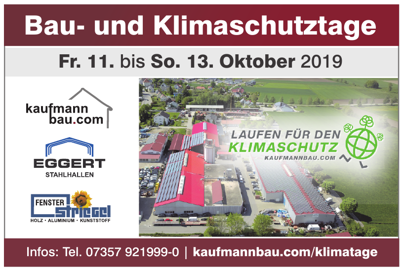 Bau- und Klimaschutztage Bau- und Klimaschutztage
