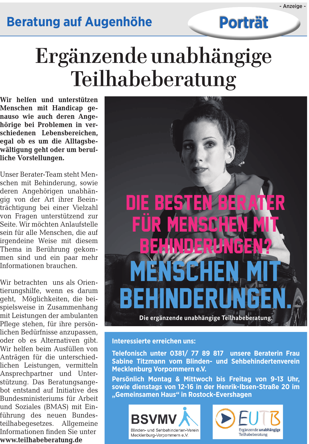 Teilhabeberatung Teilhabeberatung