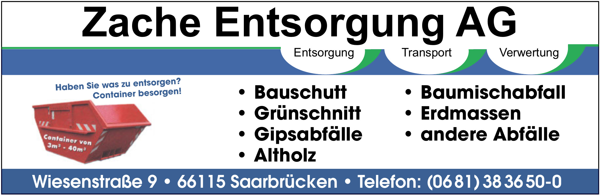 Zache Entsorgung AG Zache Entsorgung AG