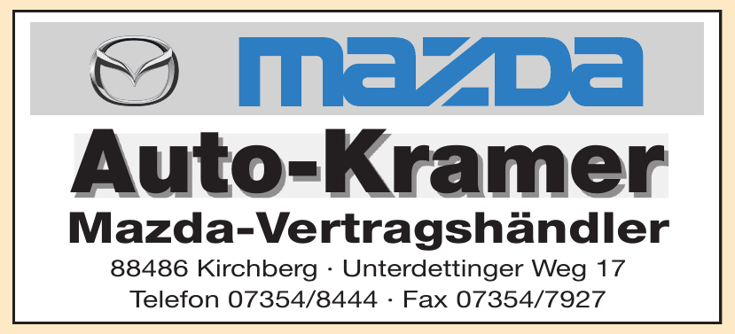Auto-Kramer Mazda-Vertragshändler Auto-Kramer Mazda-Vertragshändler