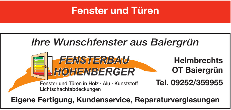Fensterbau Hohenberger Fensterbau Hohenberger