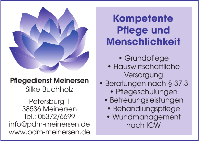 Pflegedienst Meinersen Silke Buchholz Pflegedienst Meinersen Silke Buchholz