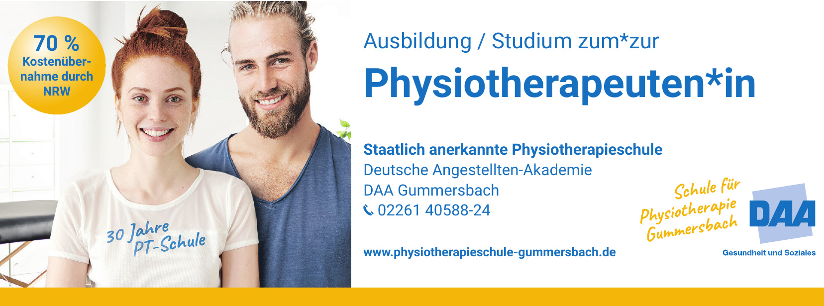 Staatlich anerkannte Physiotherapieschule - Deutsche Angestellten-Akademie Staatlich anerkannte Physiotherapieschule - Deutsche Angestellten-Akademie
