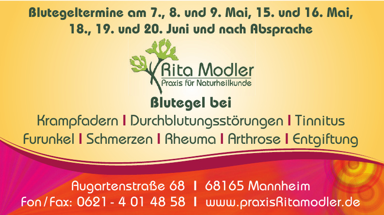 Rita Modler Praxis für Naturheilkunde Rita Modler Praxis für Naturheilkunde