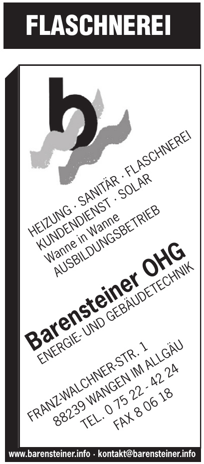 Barensteiner Energie- und Gebäudetechnik Barensteiner Energie- und Gebäudetechnik
