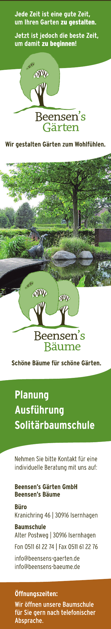 Beensens Gärten GmbH BeensensBäume Beensen's Gärten GmbH Beensen'sBäume