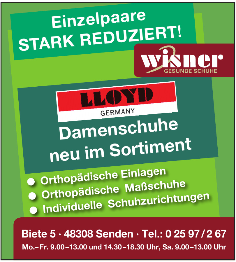 Wisner Gesunde Schuhe Wisner Gesunde Schuhe