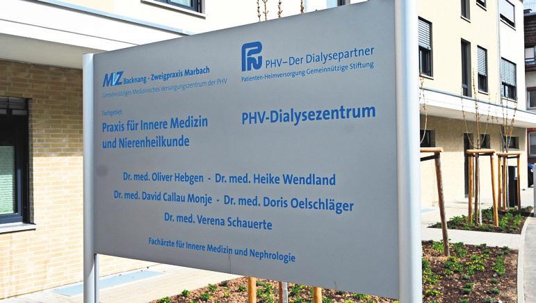 Im Haus in der Güntterstraße ist neben zehn Familien ein PHV-Dialysezentrum angesiedelt.