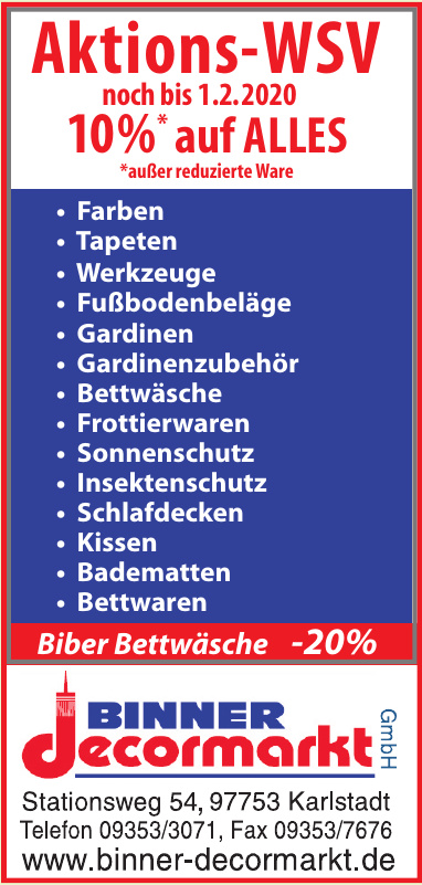 Binner Dekormarkt GmbH Binner Dekormarkt GmbH