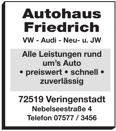 Autohaus Friedrich Autohaus Friedrich