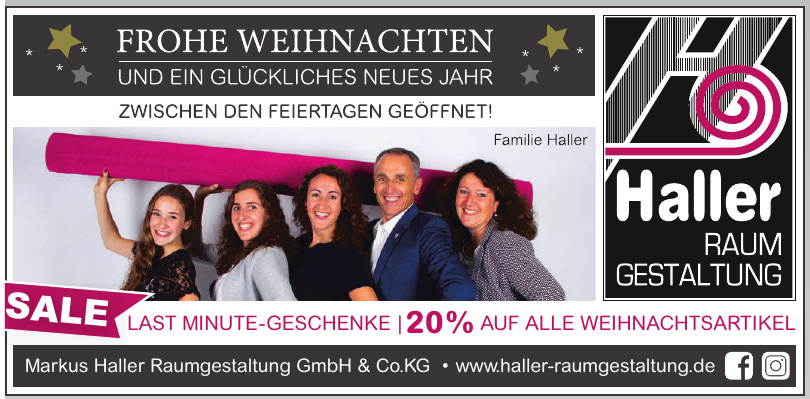 Markus Haller Raumgestaltung GmbH & Co.KG Markus Haller Raumgestaltung GmbH & Co.KG