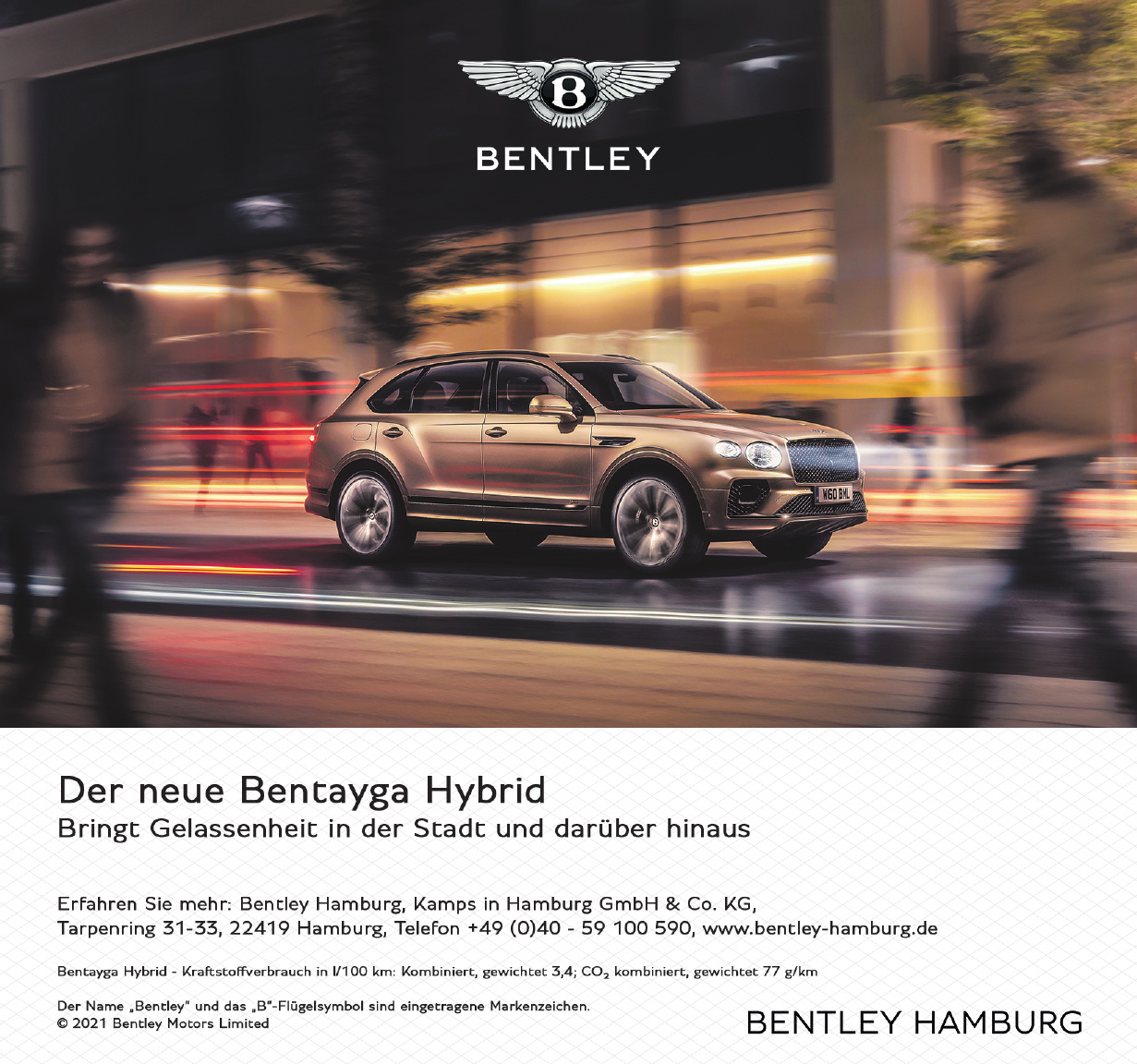 Bentley Hamburg, Kamps in Hamburg GmbH & Co. KG