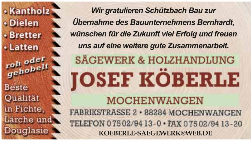 Josef Köberle Sägewerk und Holzhandlung e.K. Josef Köberle Sägewerk und Holzhandlung e.K.