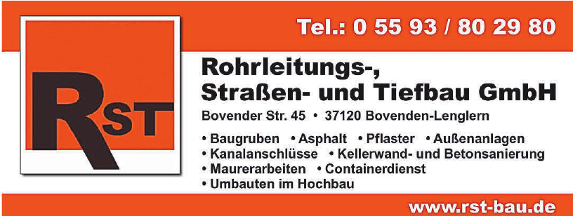 Rohrleitungs-, Straßen- und Tiefbau GmbH Rohrleitungs-, Straßen- und Tiefbau GmbH