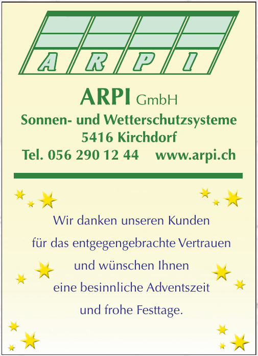 ARPI GmbH Sonnen- und Wetterschutzsysteme