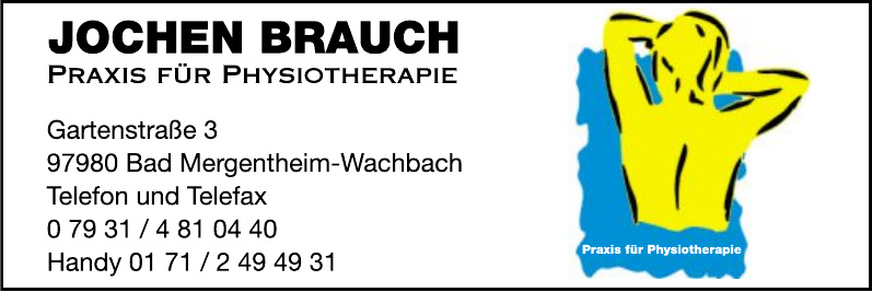 Jochen Brauch Praxis für Physiotherapie