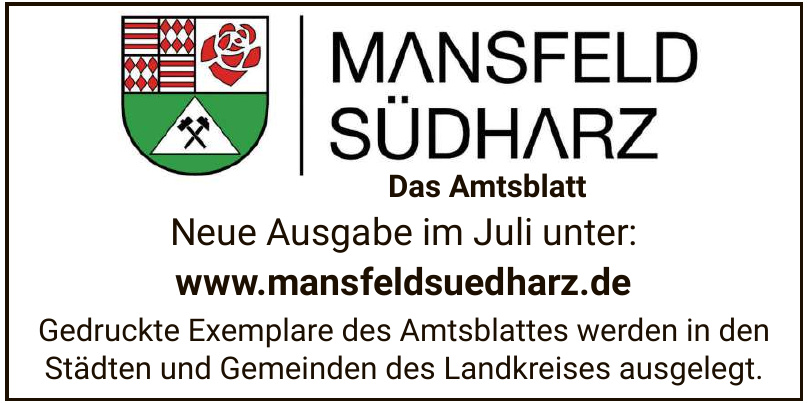 Mansfeld Südharz - Das Amtsblatt 