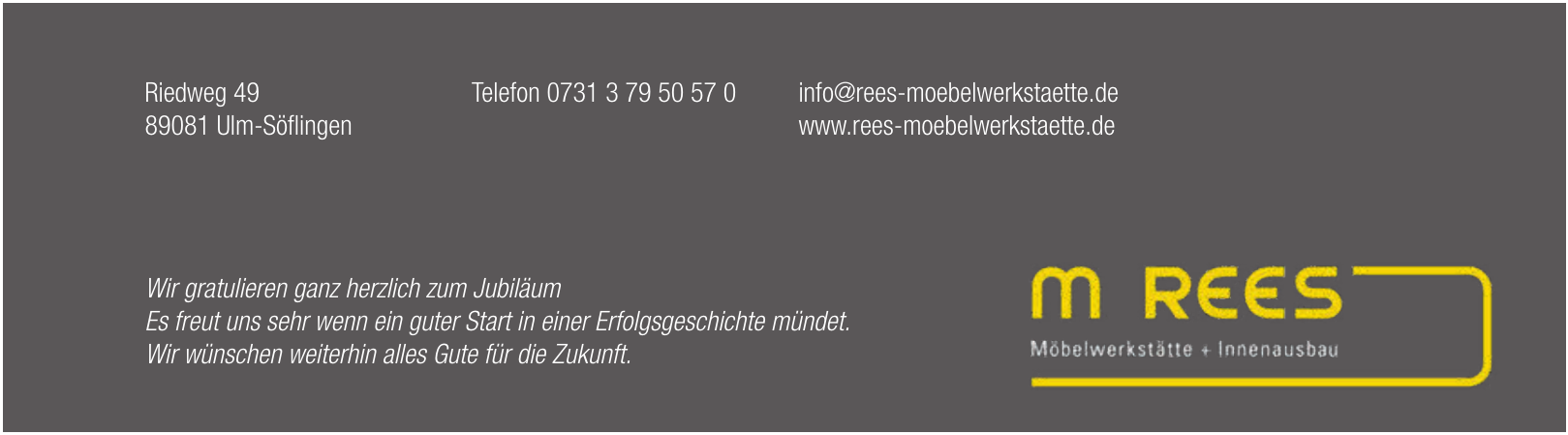 M. Rees - Möbelwerkstätte + Innenausbau M. Rees - Möbelwerkstätte + Innenausbau