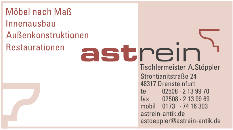 Astrein Tischlermeister A. Stöppler Astrein Tischlermeister A. Stöppler