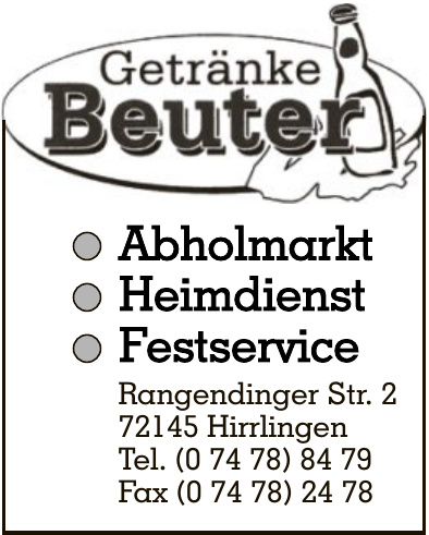 Getränke Beuter Getränke Beuter