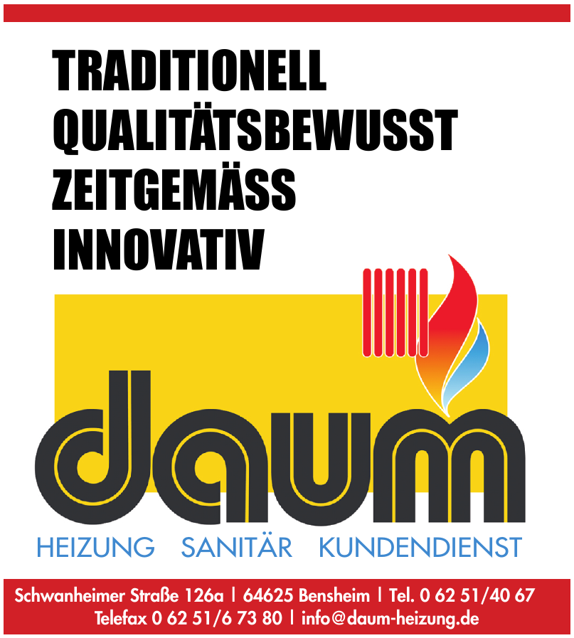 Daum Heizung, Sanitär, Kundendienst Daum Heizung, Sanitär, Kundendienst