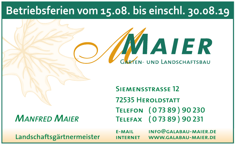 Maier Garten- und Landschaftsbau Maier Garten- und Landschaftsbau