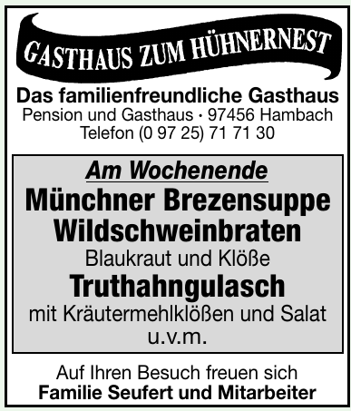 Gasthaus Zum Hühnernest Gasthaus Zum Hühnernest