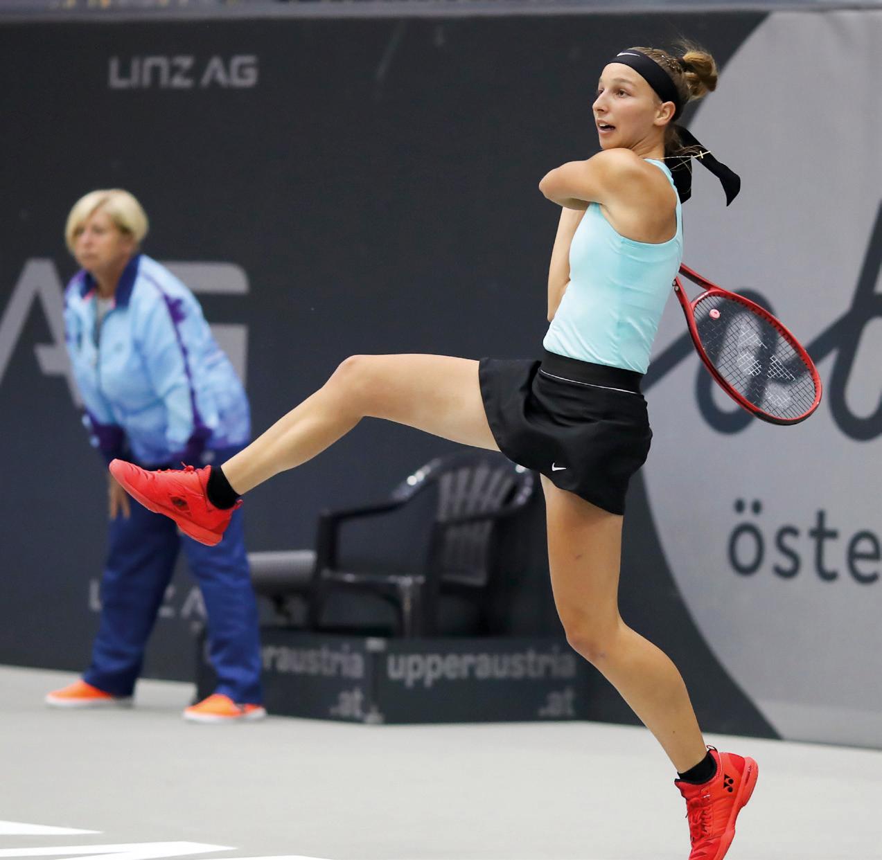 Ella Seidel, Deutsche Vizemeisterin der WTA Linz: Tamara Korpatsch bezwingt Cori Gauff glatt in zwei Sätzen.